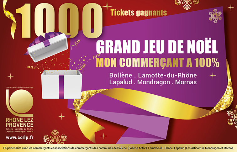 Jeu de Noël Mon commerçant a 100%